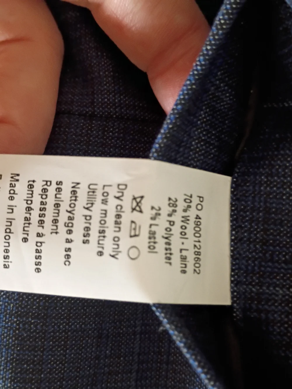 Classic Navy Windowpane Men's Waistcoat Vest